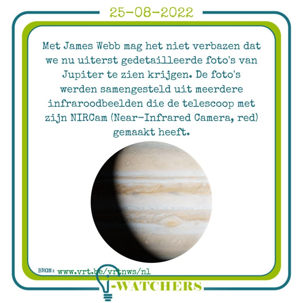 Met James Webb mag het niet verbazen dat we nu uiterst gedetailleerde foto's van Jupiter te zien krijgen. 